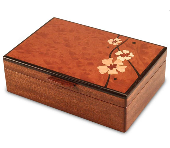 Moon Flower Jewelry Box by Heartwood Creations