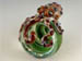 Lampworked Glass Vortex Marble with Octopus
