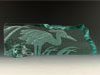 Etched Glass Heron Sculptre