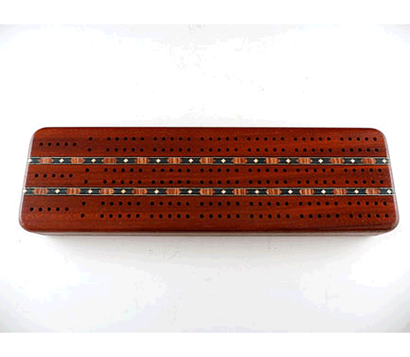 Heartwood Creations Paduak Cribbage Board