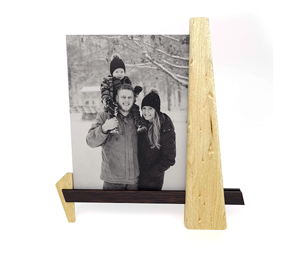 Vertical Wooden Frame - Birdseye Maple & Wenge